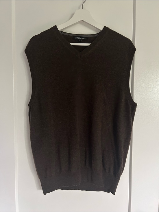 Britches Other - BRITCHES Brown Wool V-Neck Sweater Vest